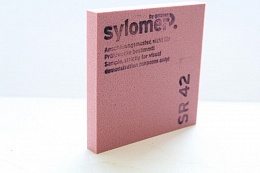 Sylomer SR 42, розовый, 25 мм, ширина 1500 мм, отрезной, кратно 0,1 пог. м.