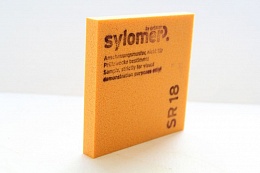 Sylomer SR 18, оранжевый, 25 мм, ширина 1500 мм, отрезной, кратно 0,1 пог. м.